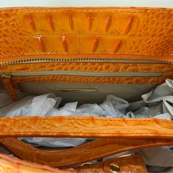 Brahmin Arden Satchel Marmalade Wynette Shoulder Bag Authentic Brand New Rare - Picture 9 of 10